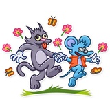 The Itchy & Scratchy WhatsApp Sticker #18