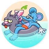 The Itchy & Scratchy WhatsApp Sticker #7