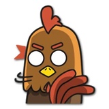 Jacko Chicken WhatsApp Sticker #12