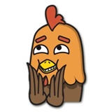 Jacko Chicken WhatsApp Sticker #14