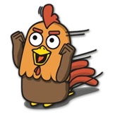 Jacko Chicken WhatsApp Sticker #16