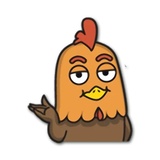 Jacko Chicken WhatsApp Sticker #18