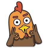 Jacko Chicken WhatsApp Sticker #2