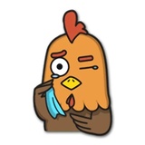 Jacko Chicken WhatsApp Sticker #22