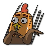 Jacko Chicken WhatsApp Sticker #23