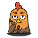 Jacko Chicken WhatsApp Sticker #7