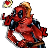 Deadpool Ft Lady WhatsApp Sticker #4