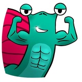 Lazy Snail WhatsApp Sticker #14