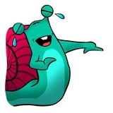 Lazy Snail WhatsApp Sticker #2
