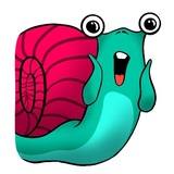 Lazy Snail WhatsApp Sticker #4