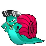 Lazy Snail WhatsApp Sticker #9