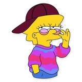 Lisa Simpson WhatsApp Sticker #17