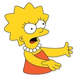 Lisa Simpson WhatsApp Sticker #2