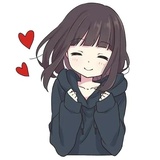 Cute Anime Girl WhatsApp Sticker #18