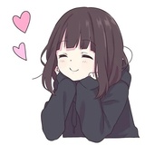 Cute Anime Girl WhatsApp Sticker #21