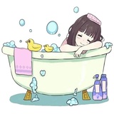 Cute Anime Girl WhatsApp Sticker #3