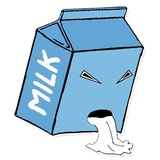 Milk Drop WhatsApp Sticker #8