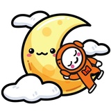 Mooney The Astronaut WhatsApp Sticker #19