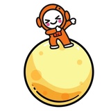 Mooney The Astronaut WhatsApp Sticker #21