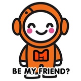 Mooney The Astronaut WhatsApp Sticker #28