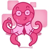 Mr. Octopus WhatsApp Sticker #3