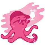 Mr. Octopus WhatsApp Sticker #7