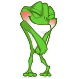 Mr. Green Frogo WhatsApp Sticker #11
