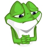 Mr. Green Frogo WhatsApp Sticker #15