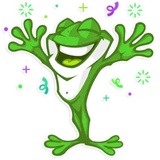 Mr. Green Frogo WhatsApp Sticker #20