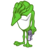 Mr. Green Frogo WhatsApp Sticker #22
