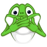 Mr. Green Frogo WhatsApp Sticker #23