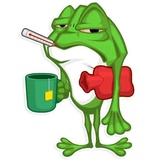 Mr. Green Frogo WhatsApp Sticker #26