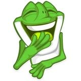 Mr. Green Frogo WhatsApp Sticker #3