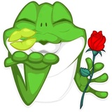 Mr. Green Frogo WhatsApp Sticker #4