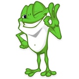 Mr. Green Frogo WhatsApp Sticker #9
