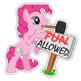 No Fun Allowed WhatsApp Sticker #17