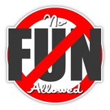 No Fun Allowed WhatsApp Sticker #18