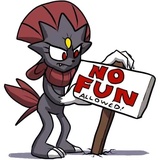 No Fun Allowed WhatsApp Sticker #19