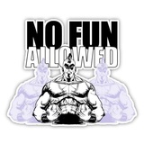 No Fun Allowed WhatsApp Sticker #6