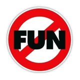 No Fun Allowed WhatsApp Sticker #8
