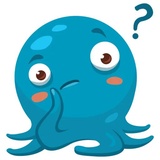 Otto the Octopus WhatsApp Sticker #17