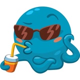 Otto the Octopus WhatsApp Sticker #19
