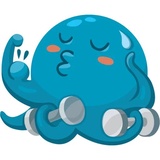 Otto the Octopus WhatsApp Sticker #24