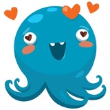 Otto the Octopus WhatsApp Sticker #7