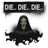 Overwatch Reaper Spray WhatsApp Sticker #9