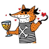 Pirate Fox WhatsApp Sticker #14