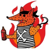 Pirate Fox WhatsApp Sticker #15