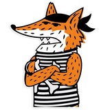 Pirate Fox WhatsApp Sticker #7