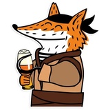 Pirate Fox WhatsApp Sticker #8