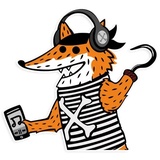 Pirate Fox WhatsApp Sticker #9